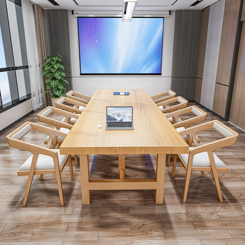 Scrivania per ufficio in legno naturale naturale contemporaneo scrivania di base in legno per ufficio a casa