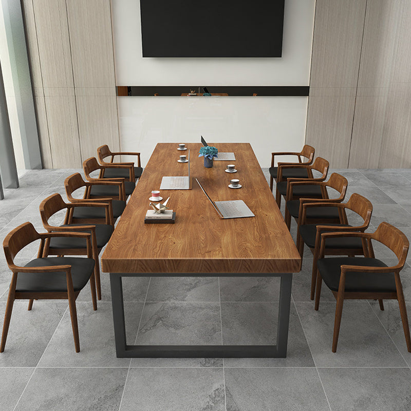 Escritorio de oficina de estilo de estilo contemporáneo escritorio base de metal para la oficina en casa