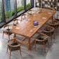 Descripción de la reunión Mesa rectángulo de madera maciza de pino moderno para oficina