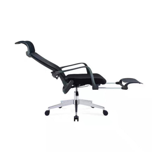 High Back Executive Office Chair Modern Ergonomic Swivel Chair with Arm Black