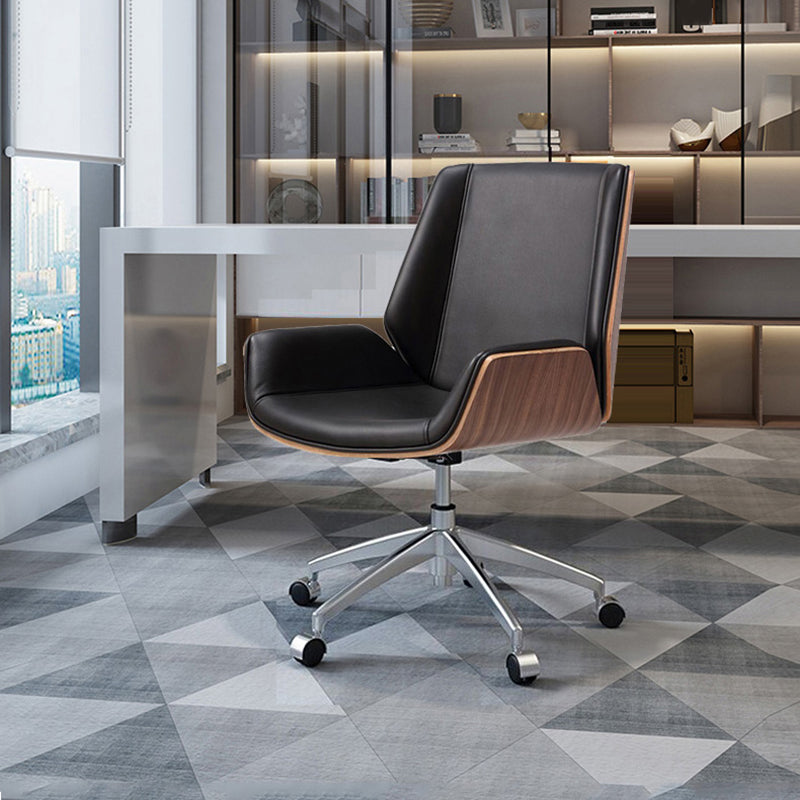 Mid Back Armless Werkstoel Moderne verstelbare stoelhoogte Home Bureau stoel