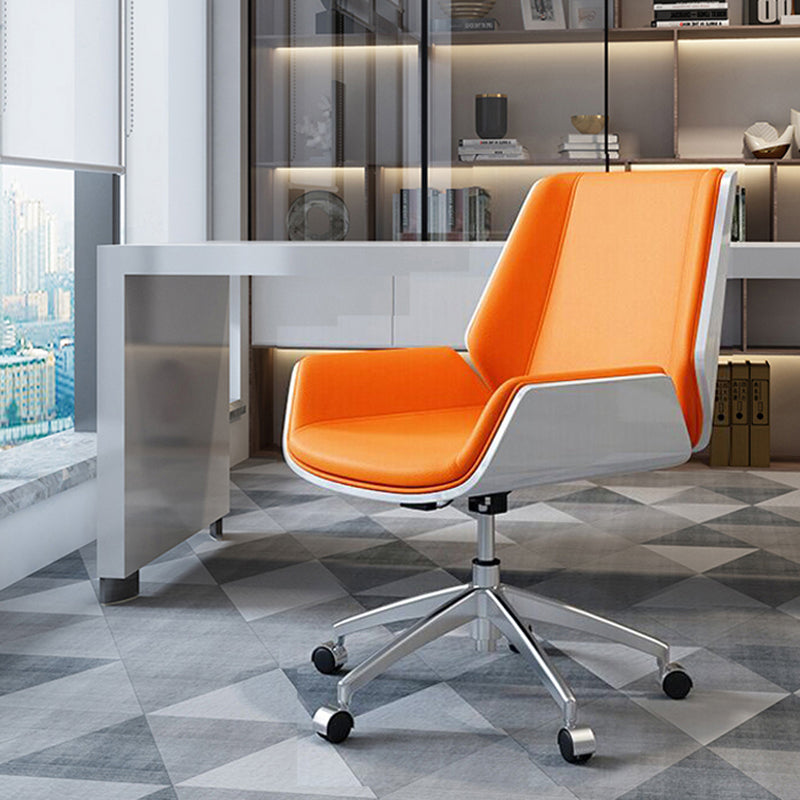 Mid Back Armless Werkstoel Moderne verstelbare stoelhoogte Home Bureau stoel