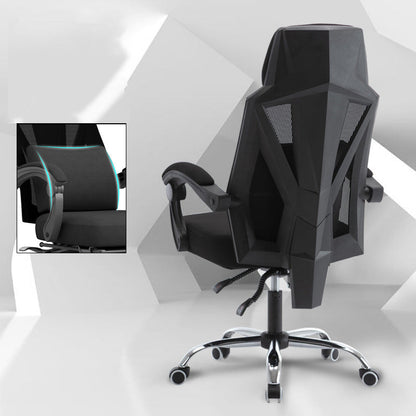 Hoge rug gestoffeerde bureaustoelstoel in hoogte verstelbare gewatteerde wapenstoel met hoofdsteun