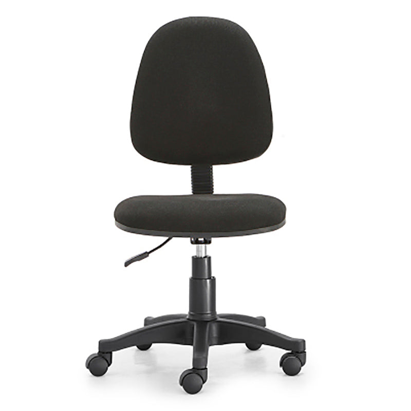 Adjustable Seat Height Office Chair Nylon Frame Swivel Chair with Caster Wheels Black Armless Clearhalo 'furn' 'furn_office_chair' 'Furniture' 'Office Chairs' 'Office Furniture' 'office_chair' 5233219