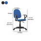 Adjustable Seat Height Office Chair Nylon Frame Swivel Chair with Caster Wheels Clearhalo 'furn' 'furn_office_chair' 'Furniture' 'Office Chairs' 'Office Furniture' 'office_chair' 5233228