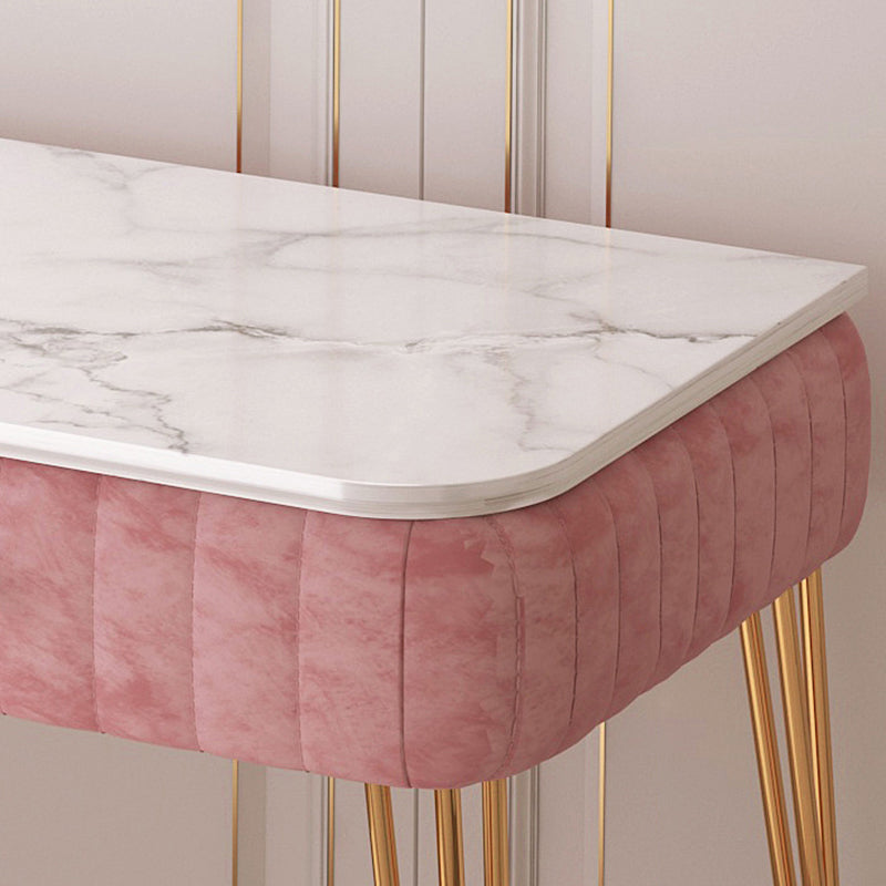 Vanità del trucco top in ardesia con cassetto per camera da letto 29,53 "di altezza