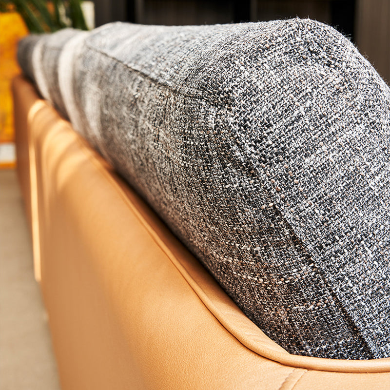 Contemporary Tuxedo Arm Sofa with Pillows 35.43" for Living Room Clearhalo 'furn' 'furn_sofas' 'Furniture' 'Living Room Furniture' 'Sofa' 'sofas' 5234223