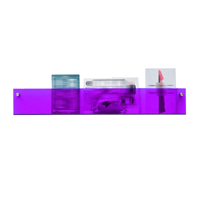 Scandinavian Horizontal Wall Unit Bookshelf Acrylic Bookcase for Home Purple 1 Piece Clearhalo 'Bookcases' 'furn' 'furn_bookcases' 'Furniture' 'Office Furniture' 5234296