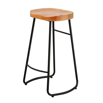 Ensemble de Table de pub rectangulaire industrielle, comptoir en bois avec tabourets hauts, 1/2/4/5 pièces