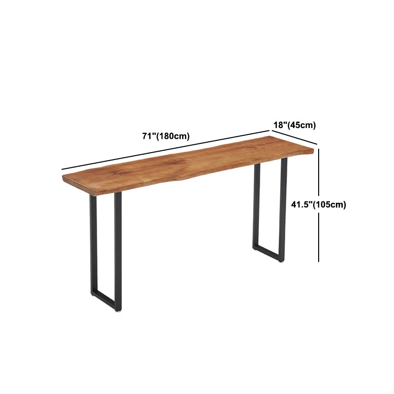 Ensemble de Table de pub rectangulaire industrielle, comptoir en bois avec tabourets hauts, 1/2/4/5 pièces