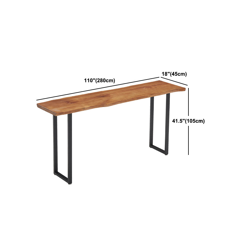 Ensemble de Table de pub rectangulaire industrielle, comptoir en bois avec tabourets hauts, 1/2/4/5 pièces