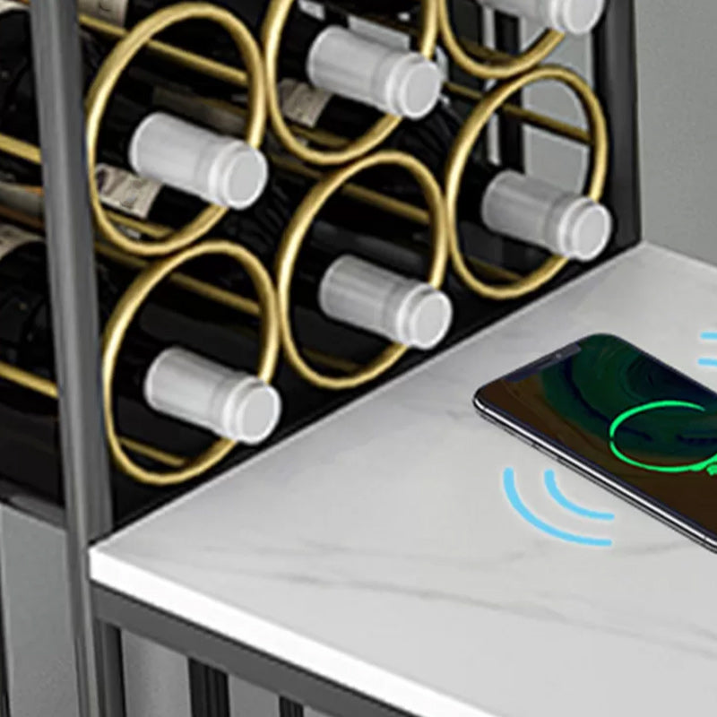 Stone Bar eettafel Glam rechthoekige staaftafel met dubbele voetstuk voor veranda keuken