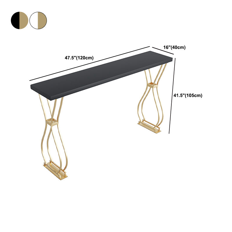 Tavolo da bar del patio a doppio piedistallo contemporaneo tavolo da barra in legno massiccio