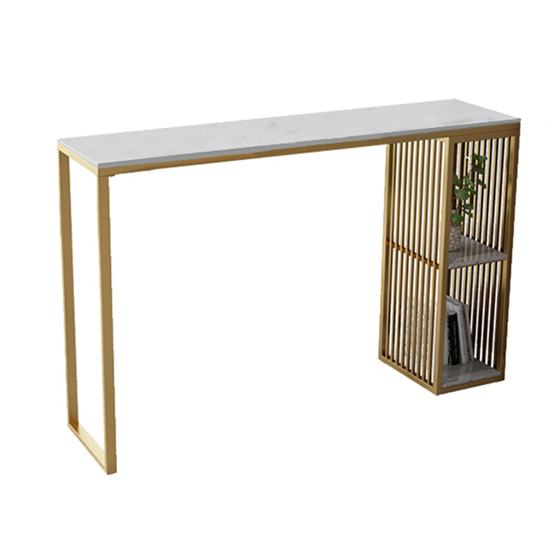 Table à manger en pierre de bar à glamons Glam Table de bar avec double piédestal pour porche de cuisine