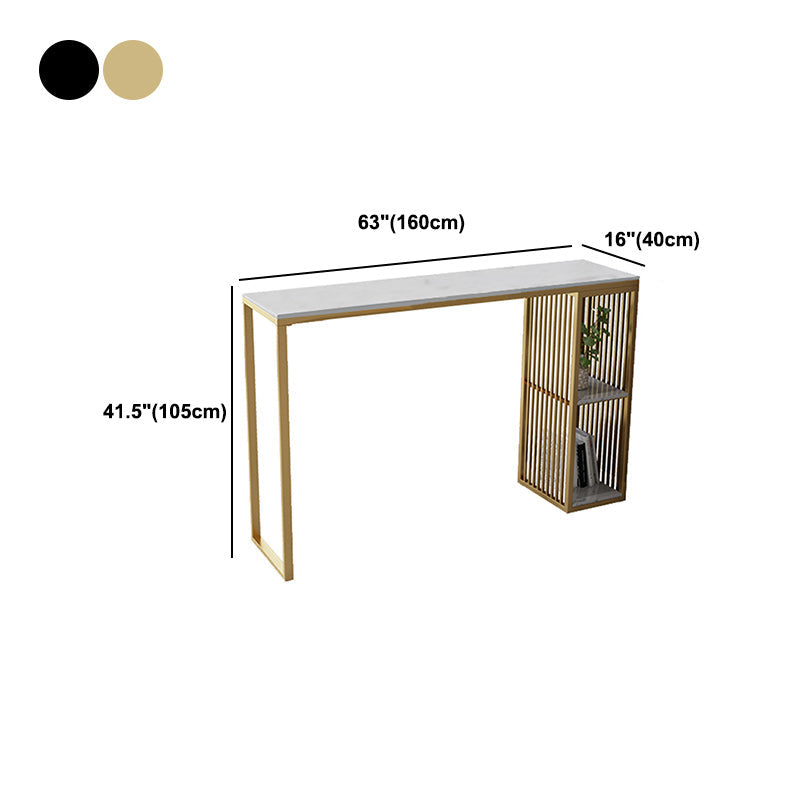 Table à manger en pierre de bar à glamons Glam Table de bar avec double piédestal pour porche de cuisine