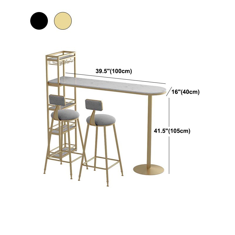 Tavolo da bar contemporaneo in pietra top tavolo da bistrot interno con portapacing