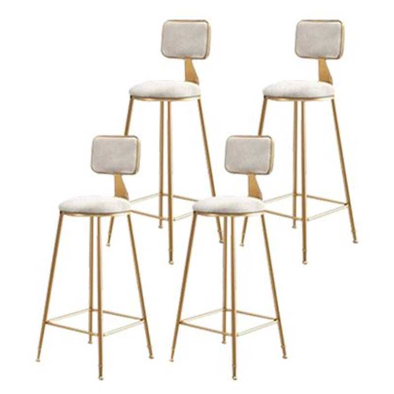 Taburete de barra redonda de barras de metal nórdico para barra de cocina para barra de cocina