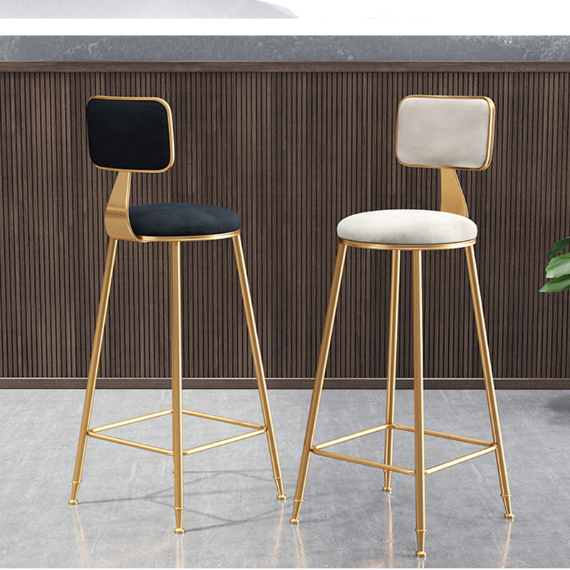 Sgabello da bar rotondo da bar rotondo in metallo nordico per bar da cucina