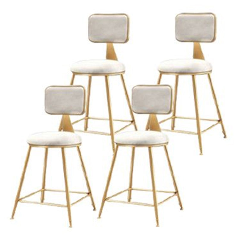 Taburete de barra redonda de barras de metal nórdico para barra de cocina para barra de cocina