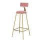 Nordic Style Bar-stool Round Counter Bar Stool with Metal Legs for Kitchen Clearhalo 'Bar Furniture' 'Bar Stools' 'bar_stools' 'furn' 'furn_bar_stools' 'Furniture' 'Kitchen & Dining Furniture' 5240627