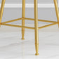 Nordic Style Bar-stool Round Counter Bar Stool with Metal Legs for Kitchen Clearhalo 'Bar Furniture' 'Bar Stools' 'bar_stools' 'furn' 'furn_bar_stools' 'Furniture' 'Kitchen & Dining Furniture' 5240630