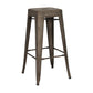 Industrial Style Bar-stool Metal Counter Bar Stool for Kitchen Brown 1 Piece Clearhalo 'Bar Furniture' 'Bar Stools' 'bar_stools' 'furn' 'furn_bar_stools' 'Furniture' 'Kitchen & Dining Furniture' 5240636
