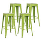 Industrial Style Bar-stool Metal Counter Bar Stool for Kitchen Fruit Green 4 Piece Set Clearhalo 'Bar Furniture' 'Bar Stools' 'bar_stools' 'furn' 'furn_bar_stools' 'Furniture' 'Kitchen & Dining Furniture' 5240650