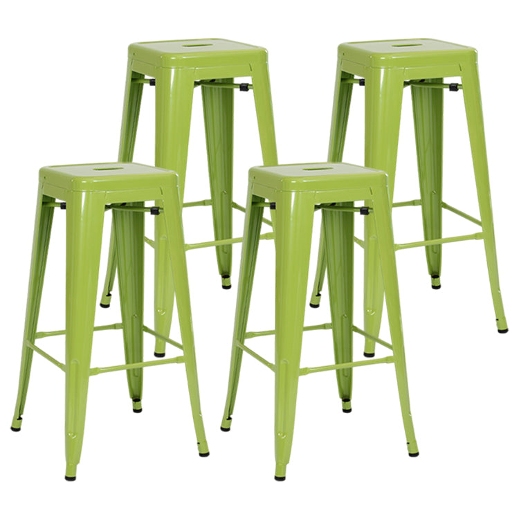 Industrial Style Bar-stool Metal Counter Bar Stool for Kitchen Fruit Green 4 Piece Set Clearhalo 'Bar Furniture' 'Bar Stools' 'bar_stools' 'furn' 'furn_bar_stools' 'Furniture' 'Kitchen & Dining Furniture' 5240650
