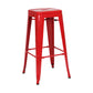 Industrial Style Bar-stool Metal Counter Bar Stool for Kitchen Red 1 Piece Clearhalo 'Bar Furniture' 'Bar Stools' 'bar_stools' 'furn' 'furn_bar_stools' 'Furniture' 'Kitchen & Dining Furniture' 5240657