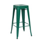 Industrial Style Bar-stool Metal Counter Bar Stool for Kitchen Blackish Green 1 Piece Clearhalo 'Bar Furniture' 'Bar Stools' 'bar_stools' 'furn' 'furn_bar_stools' 'Furniture' 'Kitchen & Dining Furniture' 5240660
