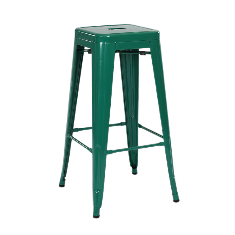 Industrial Style Bar-stool Metal Counter Bar Stool for Kitchen Blackish Green 1 Piece Clearhalo 'Bar Furniture' 'Bar Stools' 'bar_stools' 'furn' 'furn_bar_stools' 'Furniture' 'Kitchen & Dining Furniture' 5240660