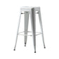 Industrial Style Bar-stool Metal Counter Bar Stool for Kitchen White 1 Piece Clearhalo 'Bar Furniture' 'Bar Stools' 'bar_stools' 'furn' 'furn_bar_stools' 'Furniture' 'Kitchen & Dining Furniture' 5240666