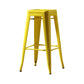 Industrial Style Bar-stool Metal Counter Bar Stool for Kitchen Yellow 1 Piece Clearhalo 'Bar Furniture' 'Bar Stools' 'bar_stools' 'furn' 'furn_bar_stools' 'Furniture' 'Kitchen & Dining Furniture' 5240678