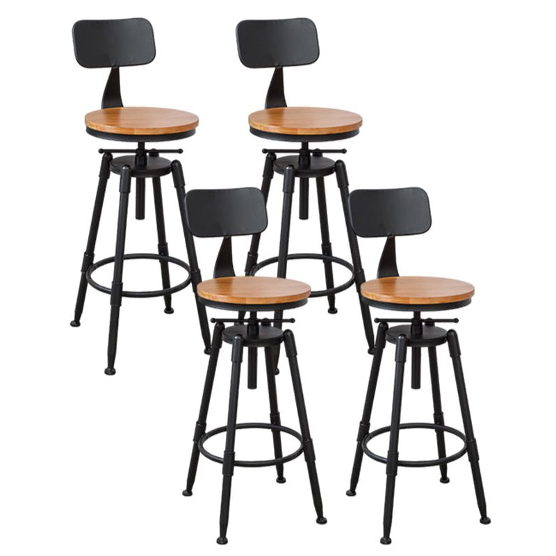 Contemporary Style Adjustable Bar-stool Round Counter Bar Stool for Kitchen