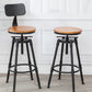 Contemporary Style Adjustable Bar-stool Round Counter Bar Stool for Kitchen