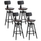 Contemporary Style Adjustable Bar-stool Round Counter Bar Stool for Kitchen