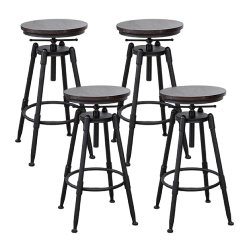 Contemporary Style Adjustable Bar-stool Round Counter Bar Stool for Kitchen
