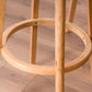 Scandinavische gestoffeerde voetsteun lage rugkruk 27.55 'Beech Bar Stool