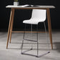 Contemporary Bar-stool Plastic Counter Bar Stool for Kitchen with Metal Legs