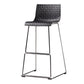 Contemporary Bar-stool Plastic Counter Bar Stool for Kitchen with Metal Legs