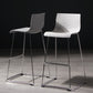 Contemporary Bar-stool Plastic Counter Bar Stool for Kitchen with Metal Legs