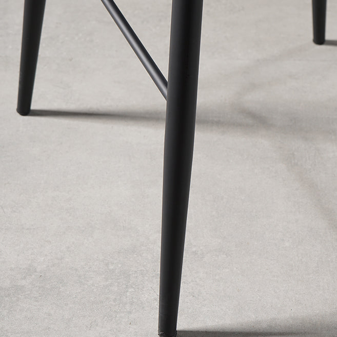 Sgabello da bar in pelle da bar contemporanei da bar per bar da cucina con gambe metalliche