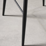 Taburete contemporáneo de barras de cuero PU para barra de cocina con barras de metal con patas de metal