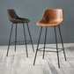 Contemporary Bar-stool PU Leather Counter Bar Stool for Kitchen with 4 Metal Legs Clearhalo 'Bar Furniture' 'Bar Stools' 'bar_stools' 'furn' 'furn_bar_stools' 'Furniture' 'Kitchen & Dining Furniture' 5240921