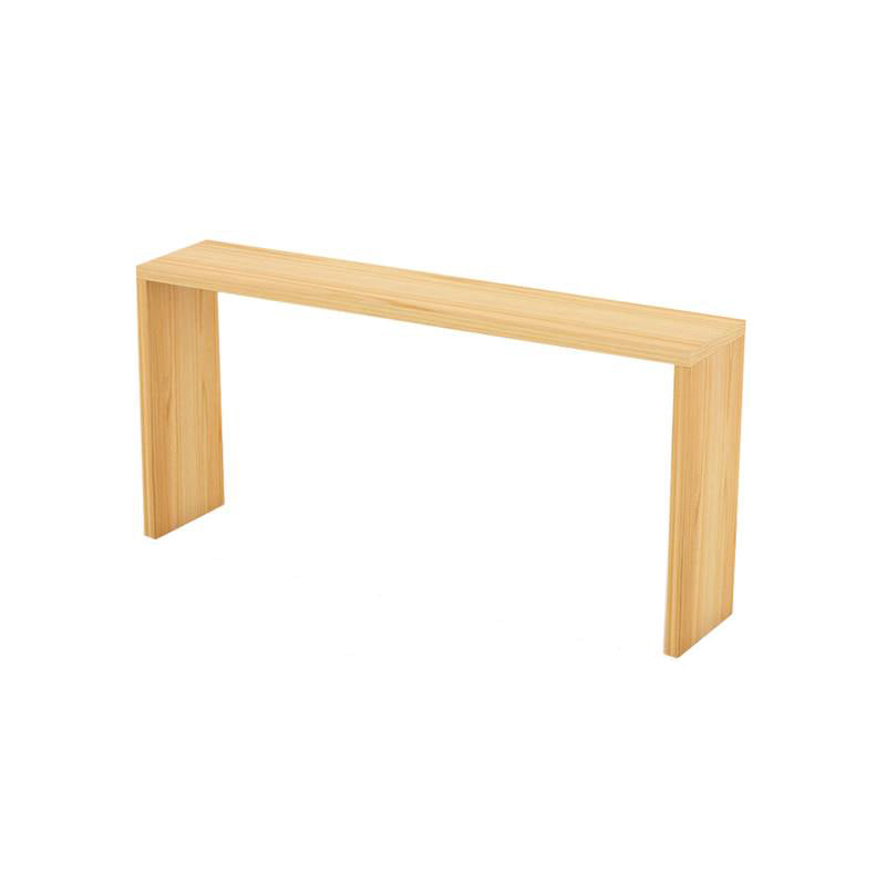 Moderne rechthoek vaste houten staaftafel Set 1/5/9 stukken tegen tafel met rugloze krukken