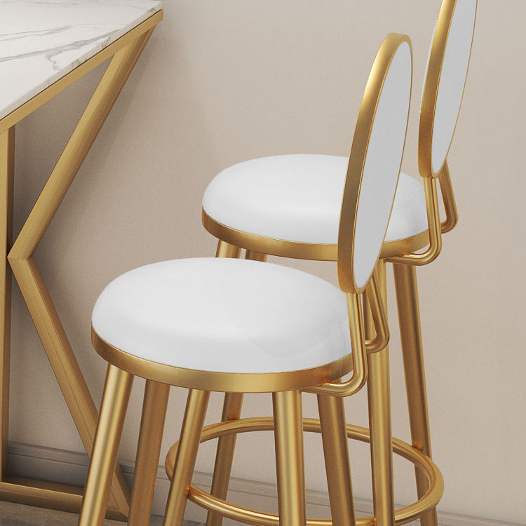 Glam 1/2/3/5 Pieces Sintered Stone Bar Table Set Fixed Table Counter Set for Dining Room Clearhalo 'Bar Furniture' 'furn' 'furn_home_bar_bar_sets' 'Furniture' 'Home Bars & Bar Sets' 'home_bar_bar_sets' 'Kitchen & Dining Furniture' 5240959