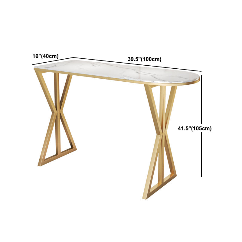Glam 1/2/3/5 Pieces Sintered Stone Bar Table Set Fixed Table Counter Set for Dining Room Clearhalo 'Bar Furniture' 'furn' 'furn_home_bar_bar_sets' 'Furniture' 'Home Bars & Bar Sets' 'home_bar_bar_sets' 'Kitchen & Dining Furniture' 5240963