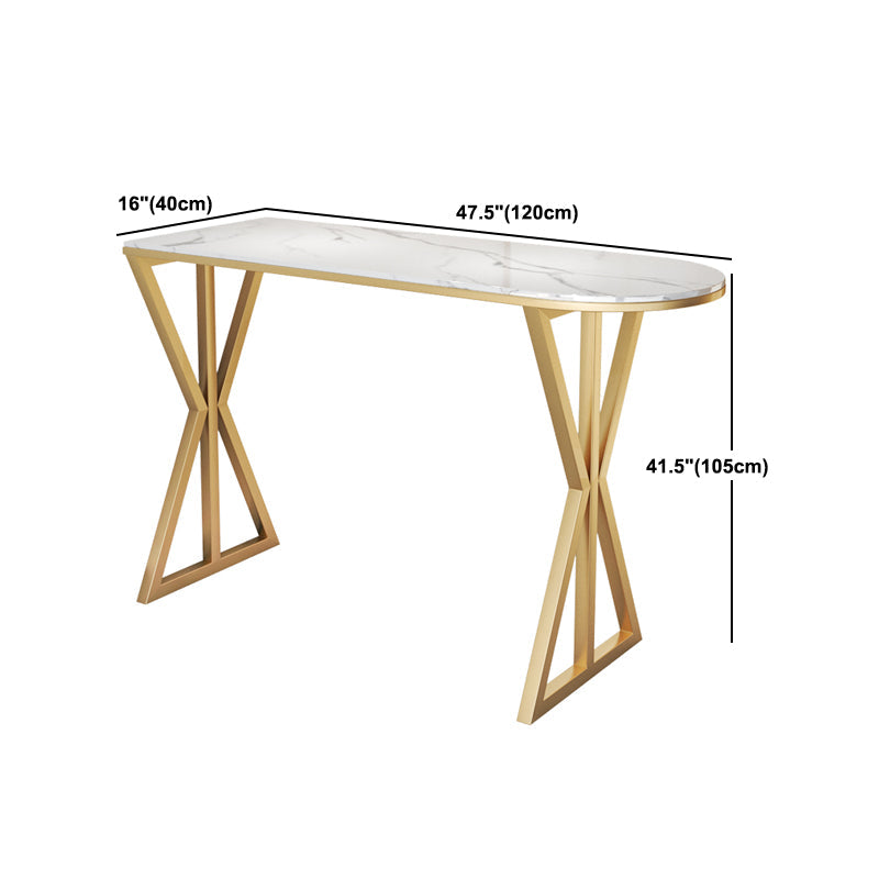 Glam 1/2/3/5 Pieces Sintered Stone Bar Table Set Fixed Table Counter Set for Dining Room Clearhalo 'Bar Furniture' 'furn' 'furn_home_bar_bar_sets' 'Furniture' 'Home Bars & Bar Sets' 'home_bar_bar_sets' 'Kitchen & Dining Furniture' 5240964