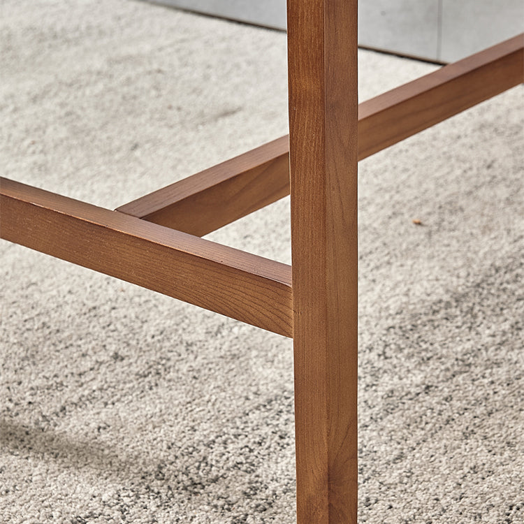 Table de table à barres de cendre du rectangle moderne