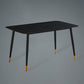 Set dinette rettangolare Glam Set tavolo da pranzo da 1/2/5/7 pezzi con piano in pietra sinterizzata